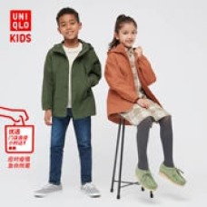 优衣库 童装/男童/女童登山连帽外套(轻便防风防水